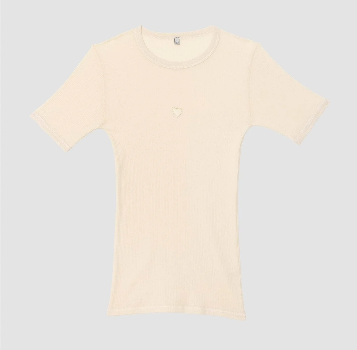 【BASERANGE】HEART SHORT SLEEVE / UNDYED