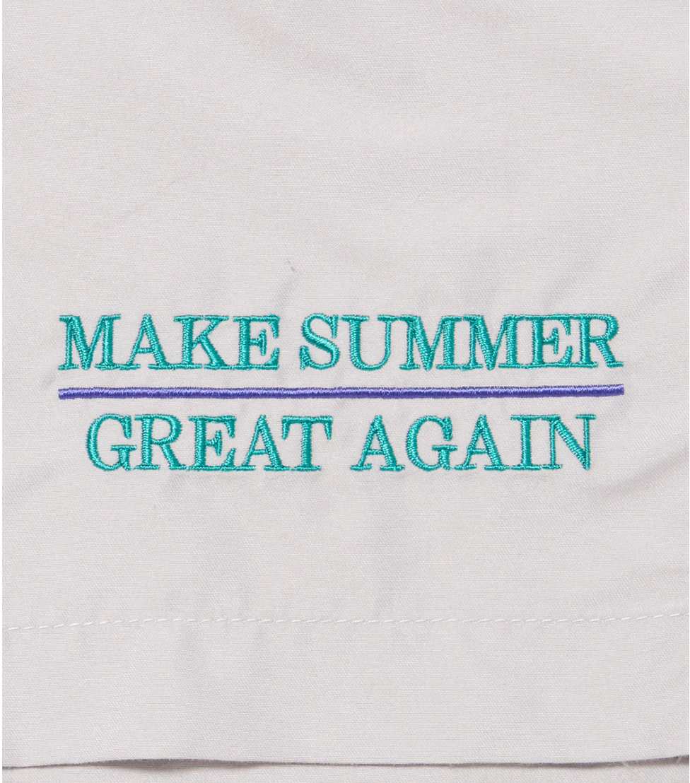 【AOR】MAKE SUMMER GREAT AGAIN Shorts/GREIGE