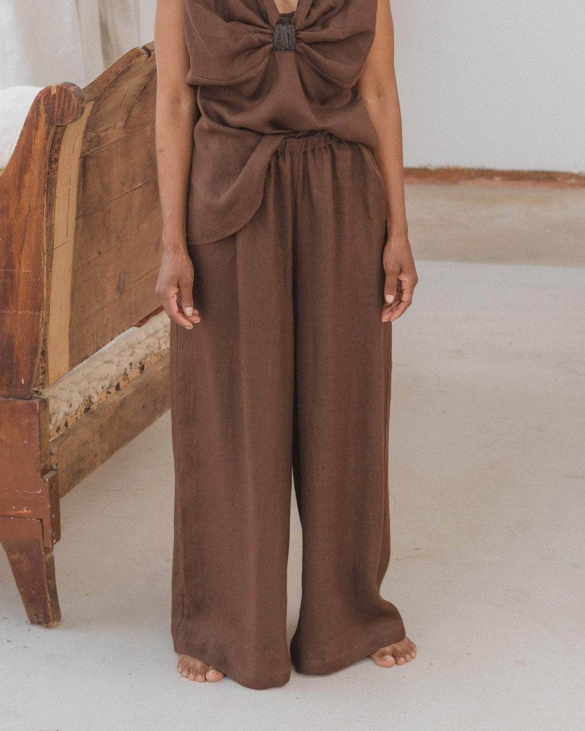 【BASERANGE】SEPIA PANTS