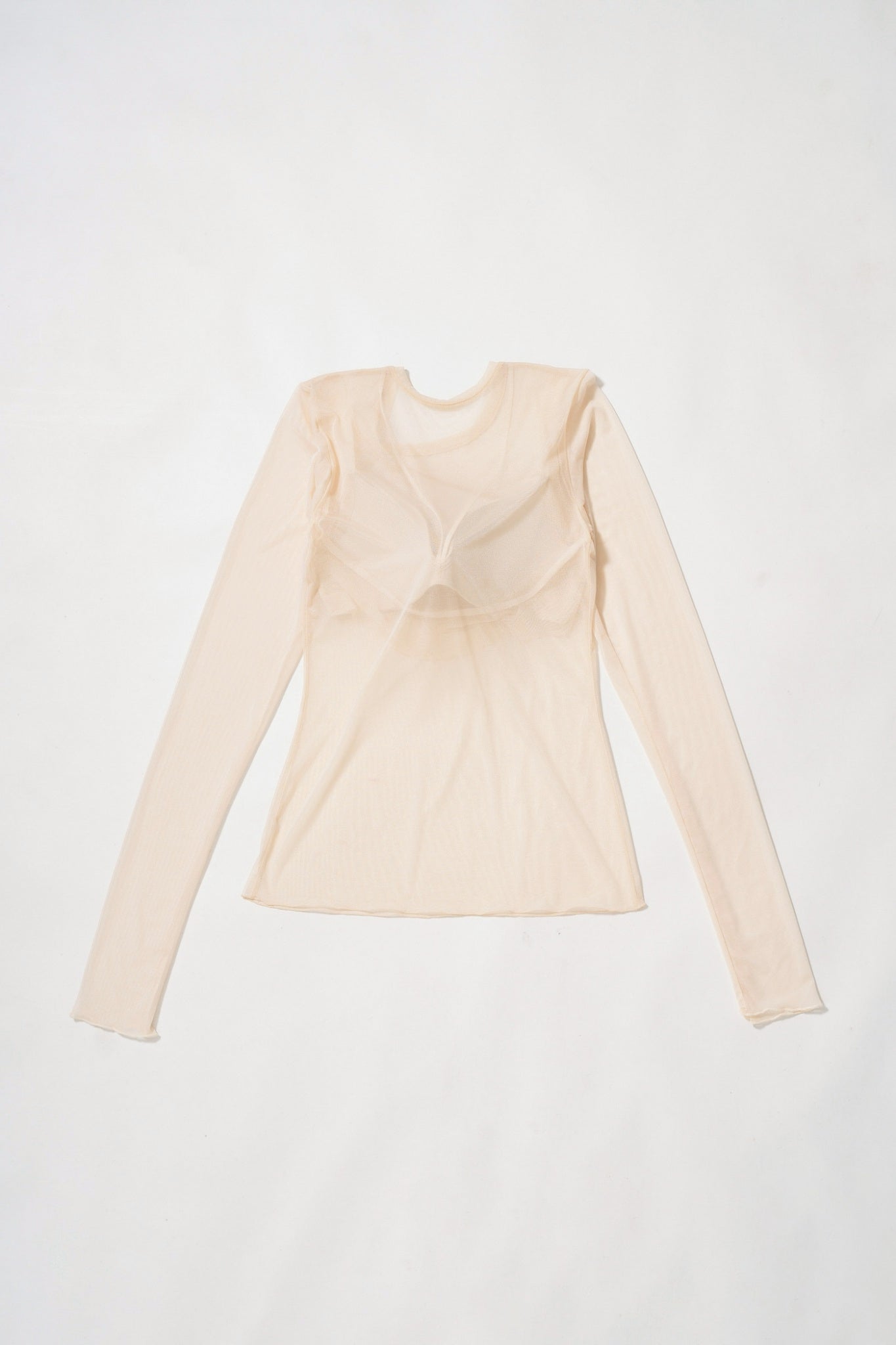 【NICENICE MOMENT】 MESH LS SHELL-MESH BEIGE