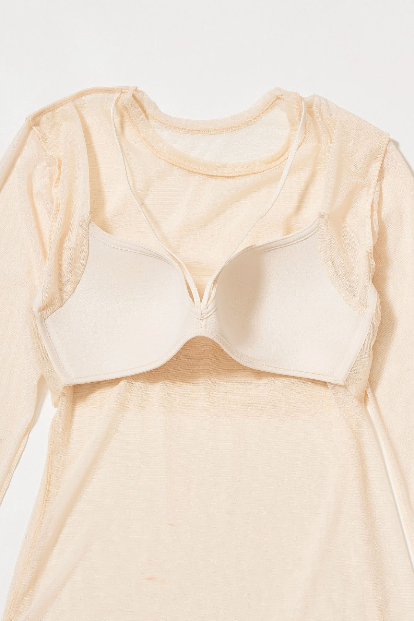 【NICENICE MOMENT】 MESH LS SHELL-MESH BEIGE