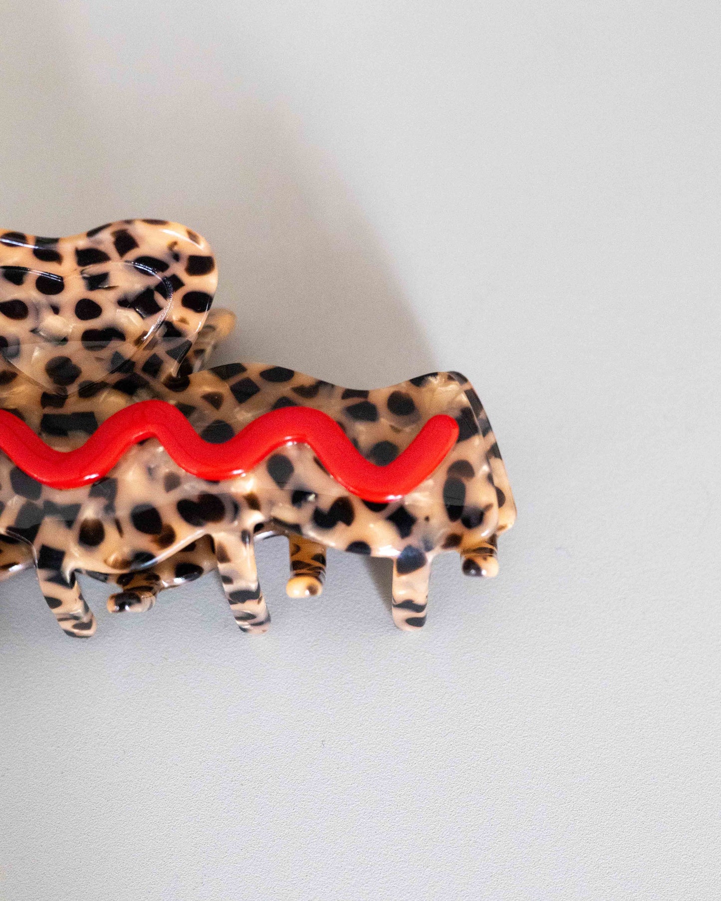 【AURA】Herart Wave Clip / Leopard