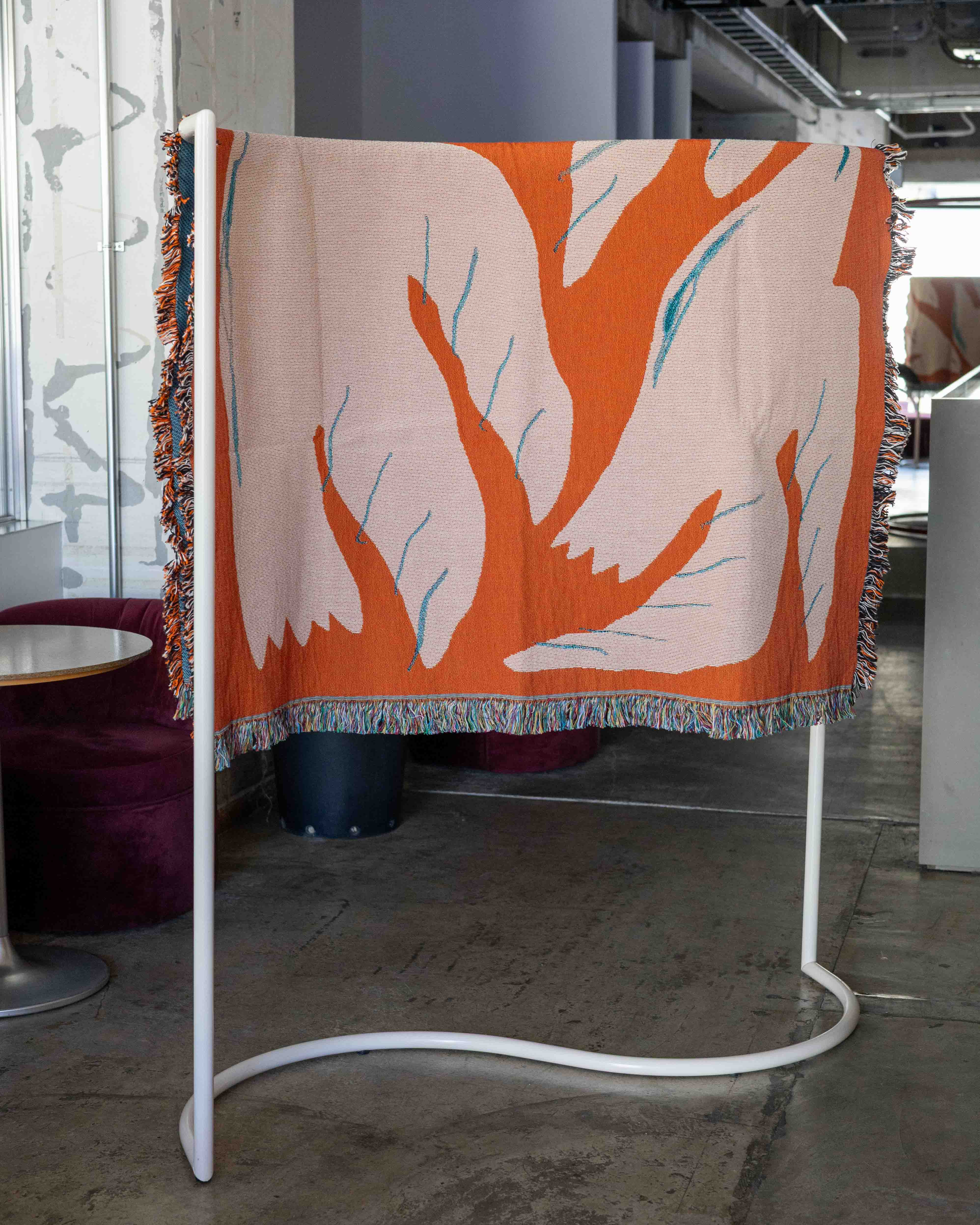 Slowdown Studio】 BLANKET - Passaro Throw (Art by Olivia Leino