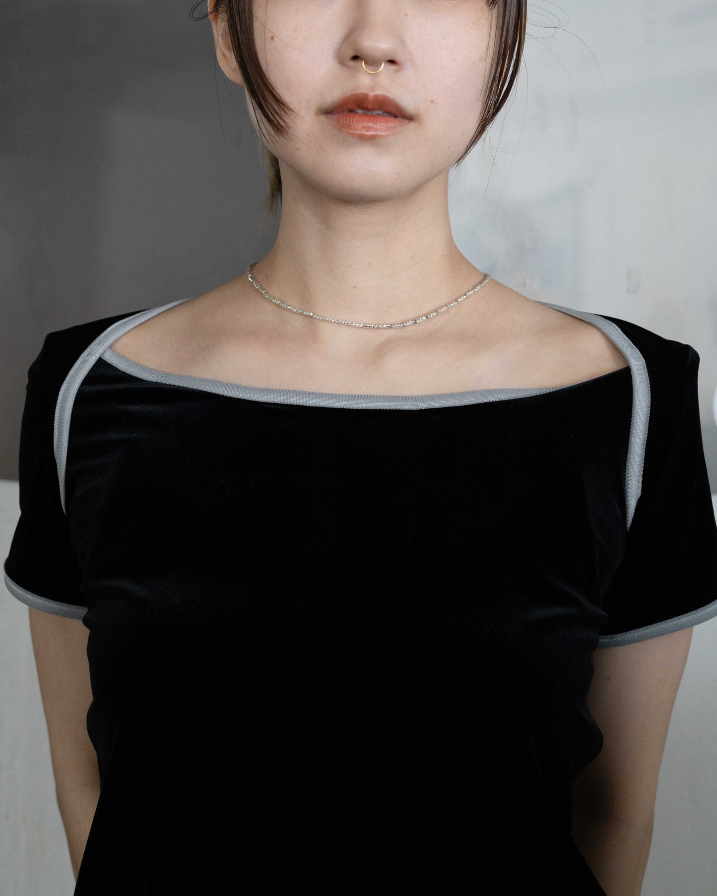 【Sisi joia】NEW LINE necklace - Sliver