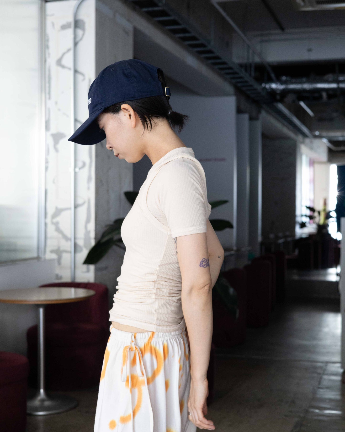 【SUKUHOME】Double Drewstring Pants - Orange Poppy