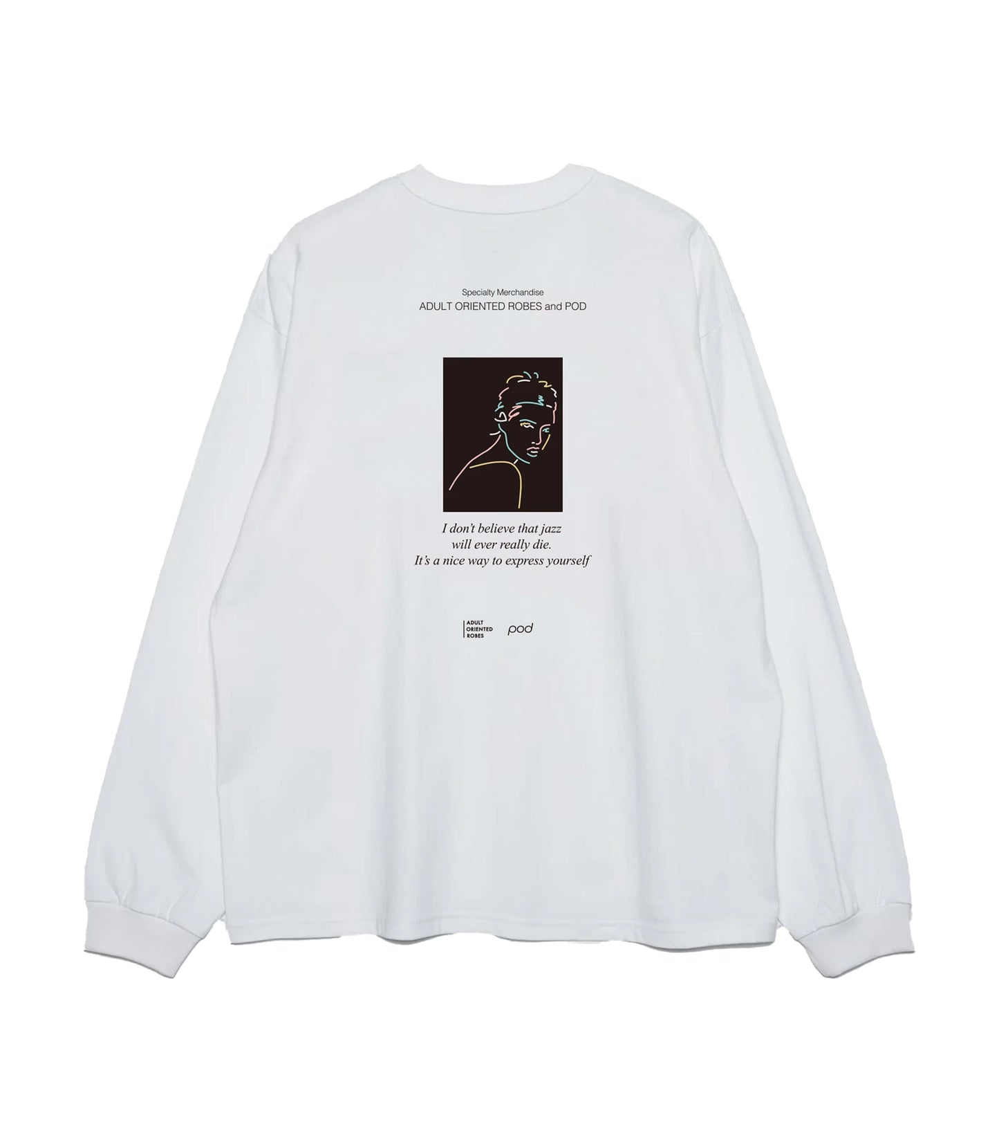 pod×AOR L/S Tee illustration by Ryo Kaneyasu