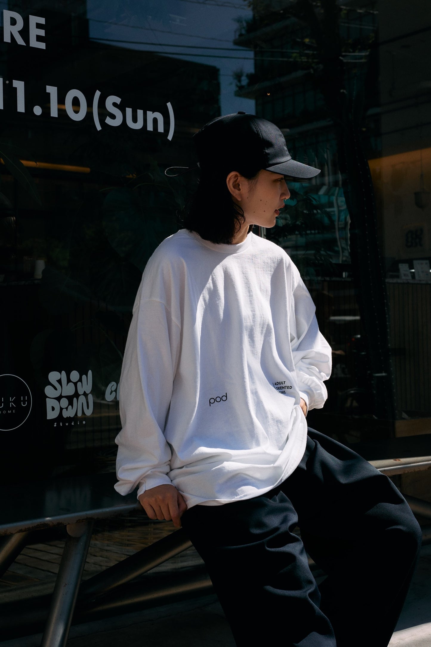 pod×AOR L/S Tee illustration by Ryo Kaneyasu
