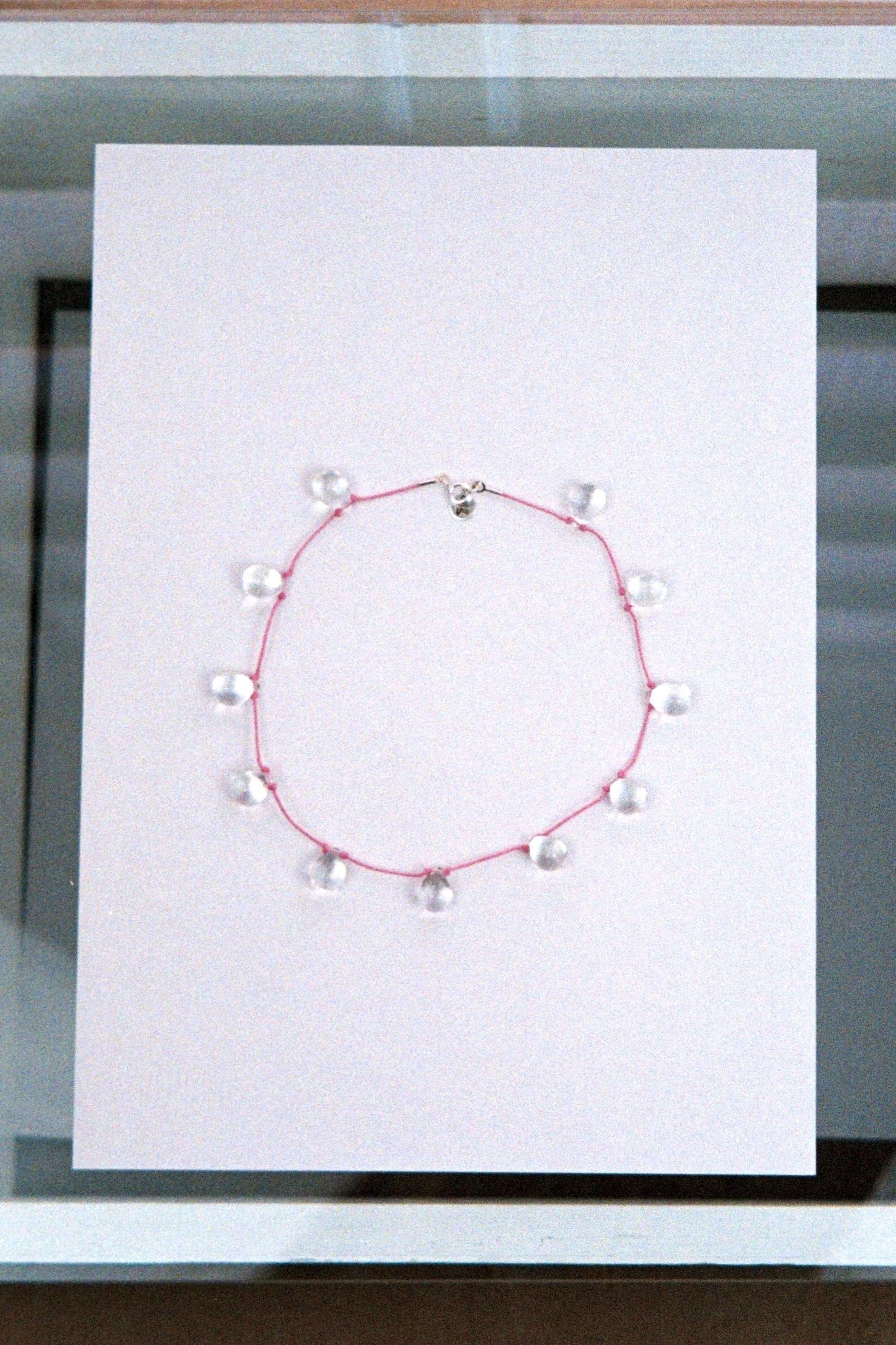 【Sisi joia】Noué necklace - Clear / Pink