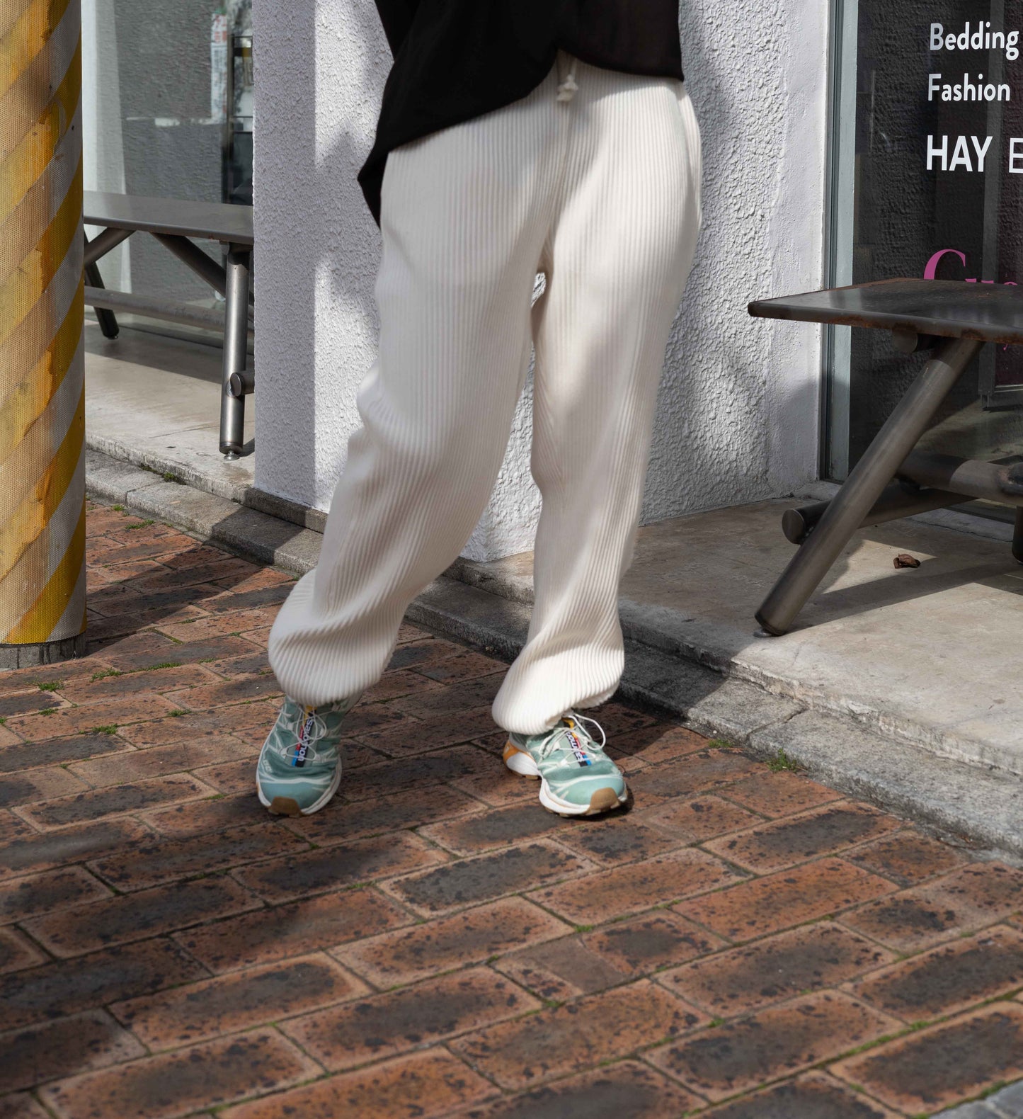 【BASERANGE】SWEAT PANTS / OFF WHITE