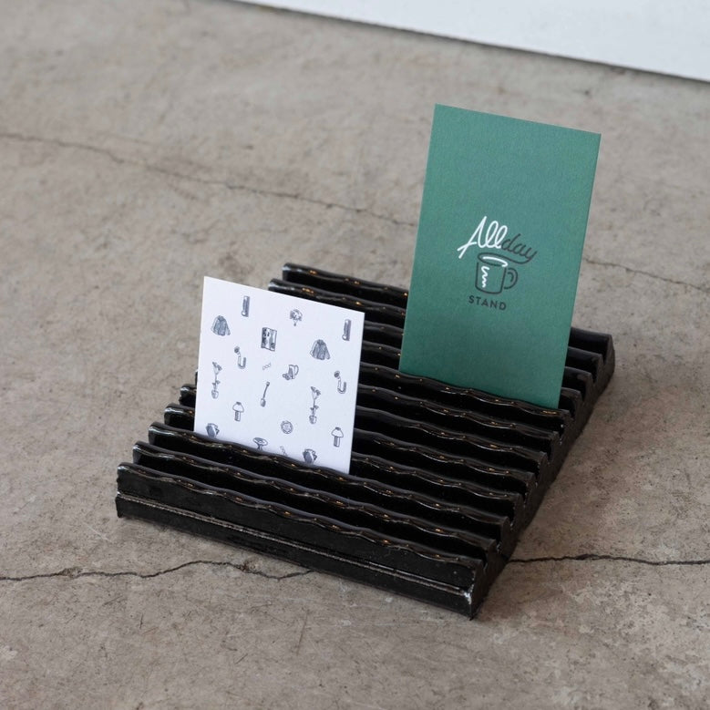 【TILE KIOSK】凸凹タイル - black
