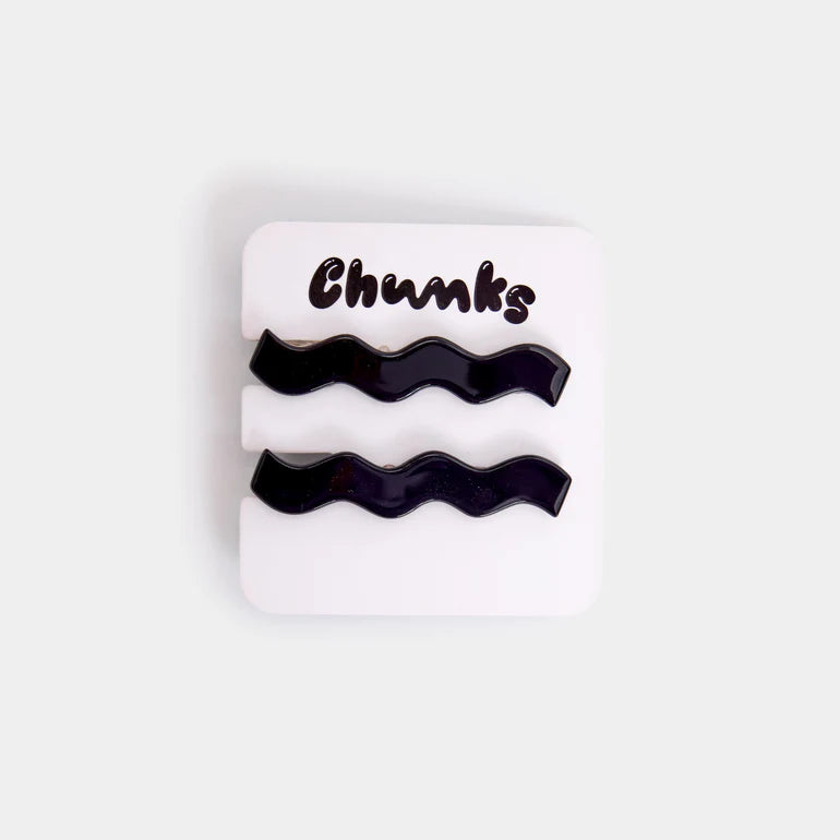 【CHUNKS】Allie Clips in Black