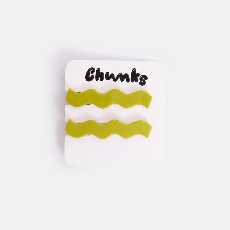 【CHUNKS】Allie Clips in Chartreuse