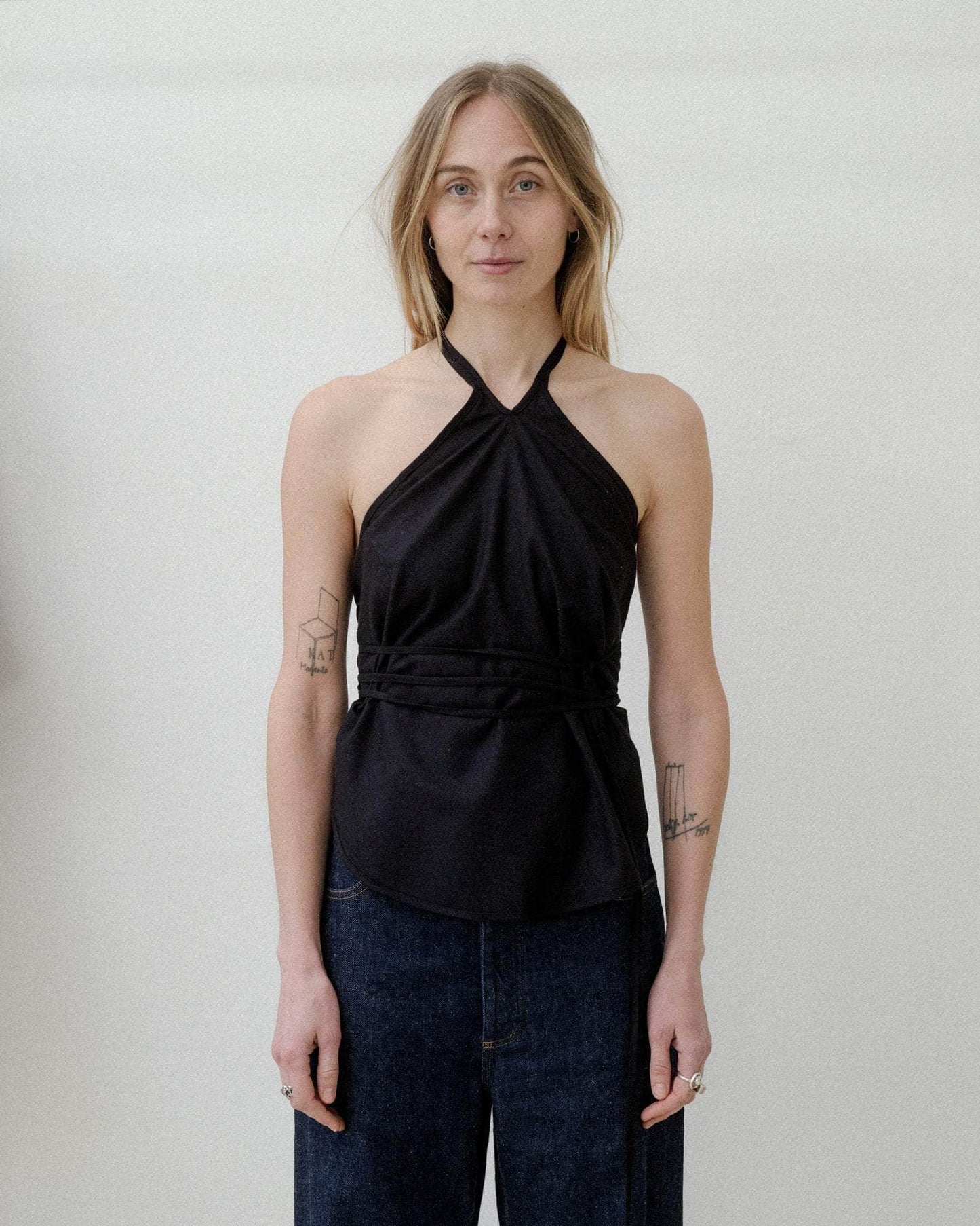 【BASERANGE】MAR TOP / black