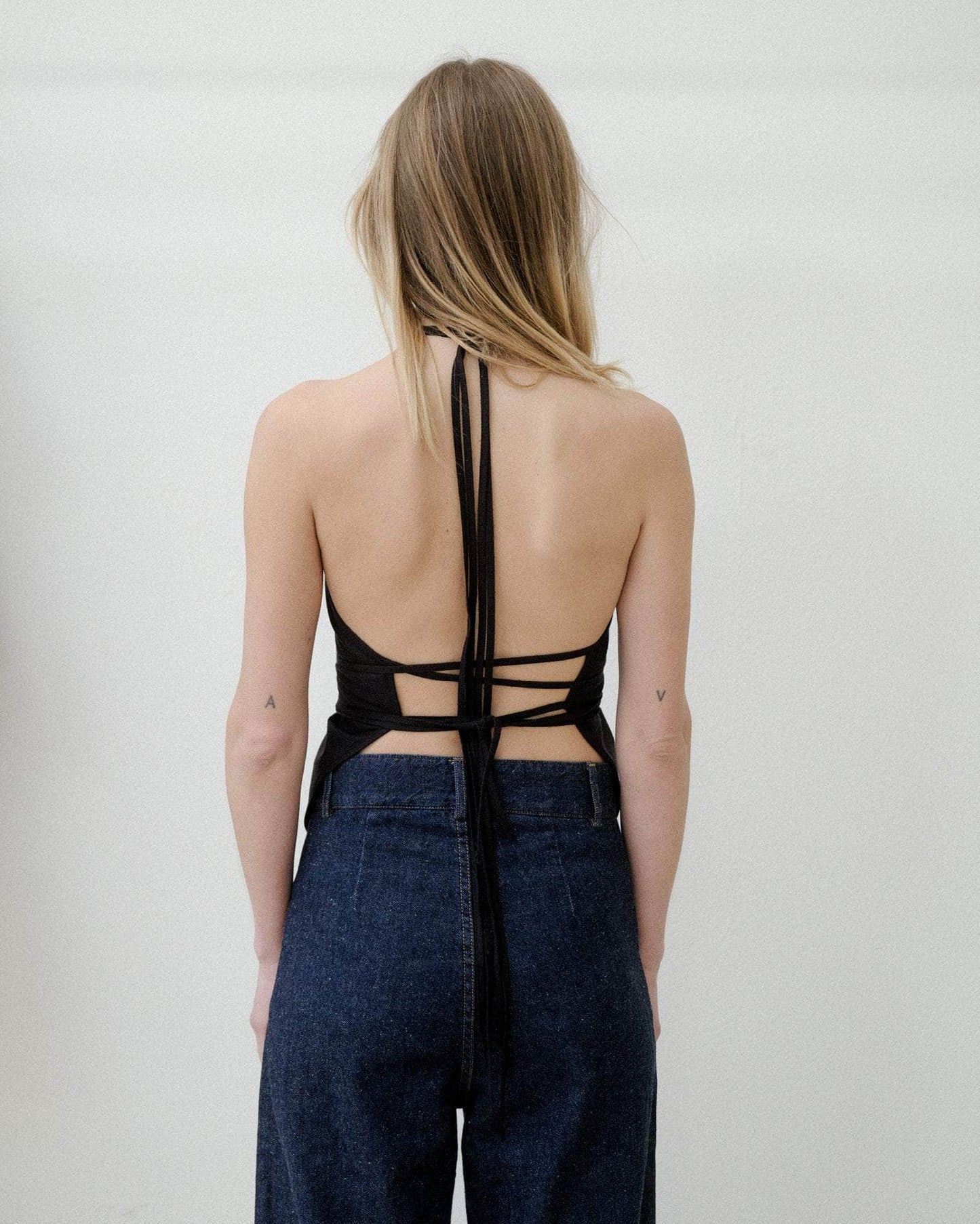【BASERANGE】MAR TOP / black