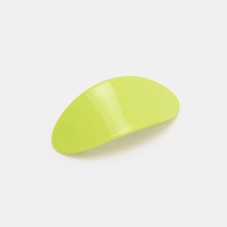 【CHUNKS】Oval Barrette in Chartreuse