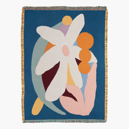 【Slowdown Studio】 BLANKET - Delaney Throw (Art by Wanlissa Nuntasukan, Thailand)
