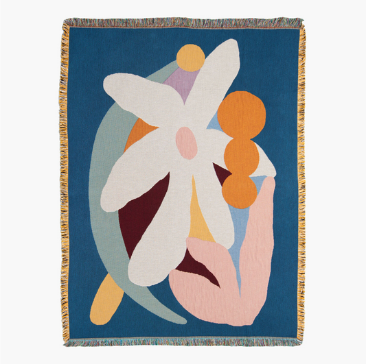 【Slowdown Studio】 BLANKET - Delaney Throw (Art by Wanlissa Nuntasukan, Thailand)