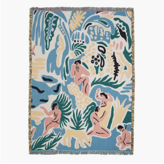 【Slowdown Studio】 BLANKET - Kimbie Throw (Art by Maite Garcia, Barcelona, Spain)
