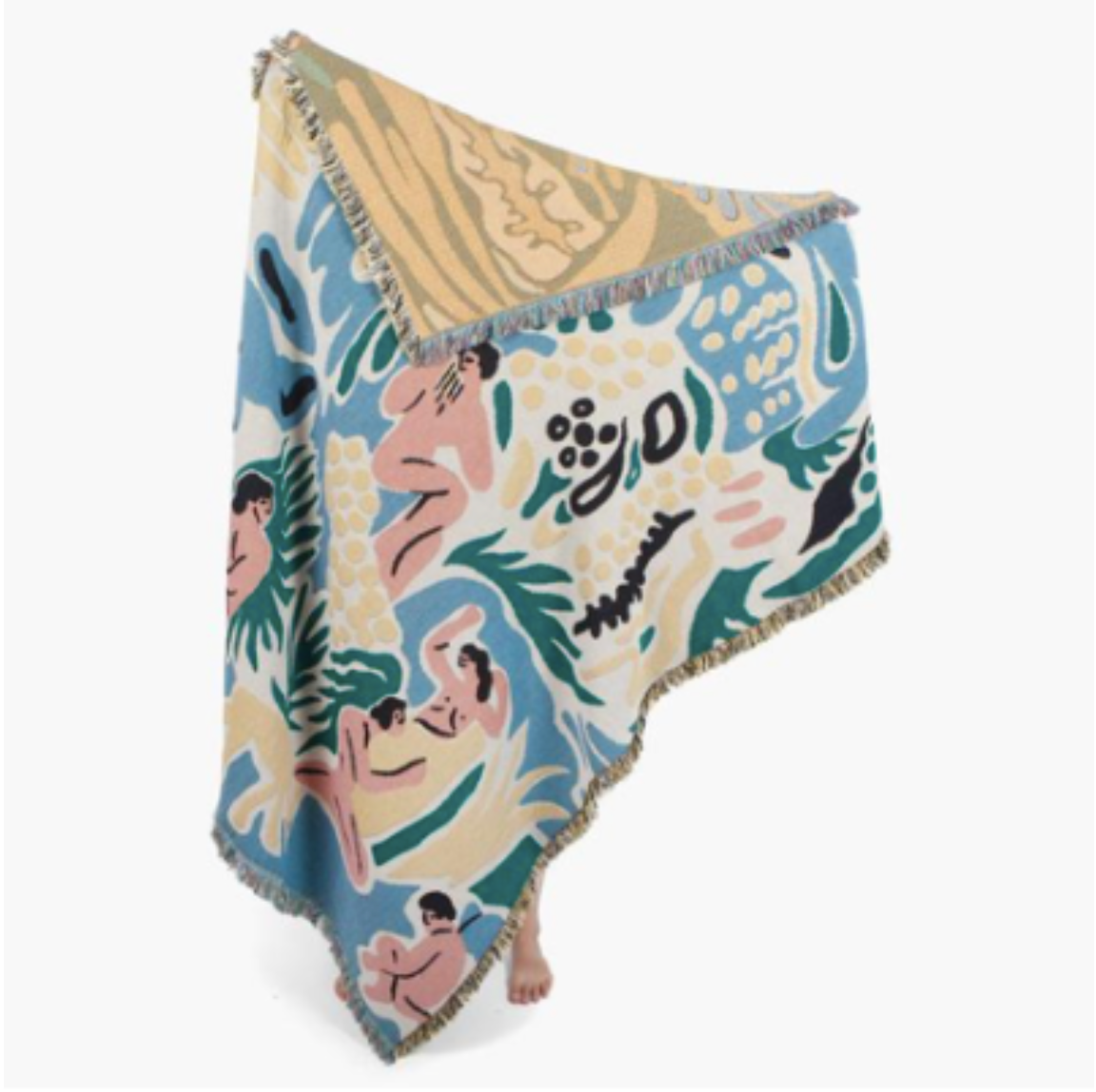 【Slowdown Studio】 BLANKET - Kimbie Throw (Art by Maite Garcia, Barcelona, Spain)