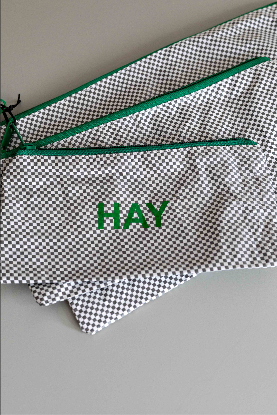 【HAY】CANDY MONO WASH BAG-FLAT SET OF 3