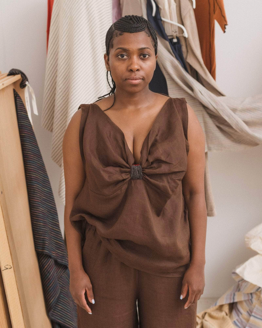 【BASERANGE】SEPIA TOP