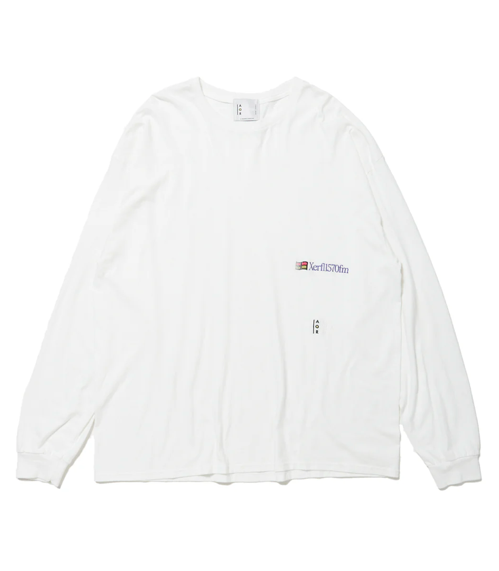 【AOR 】Xerfl1570fm L/S T-Shirt WHITE