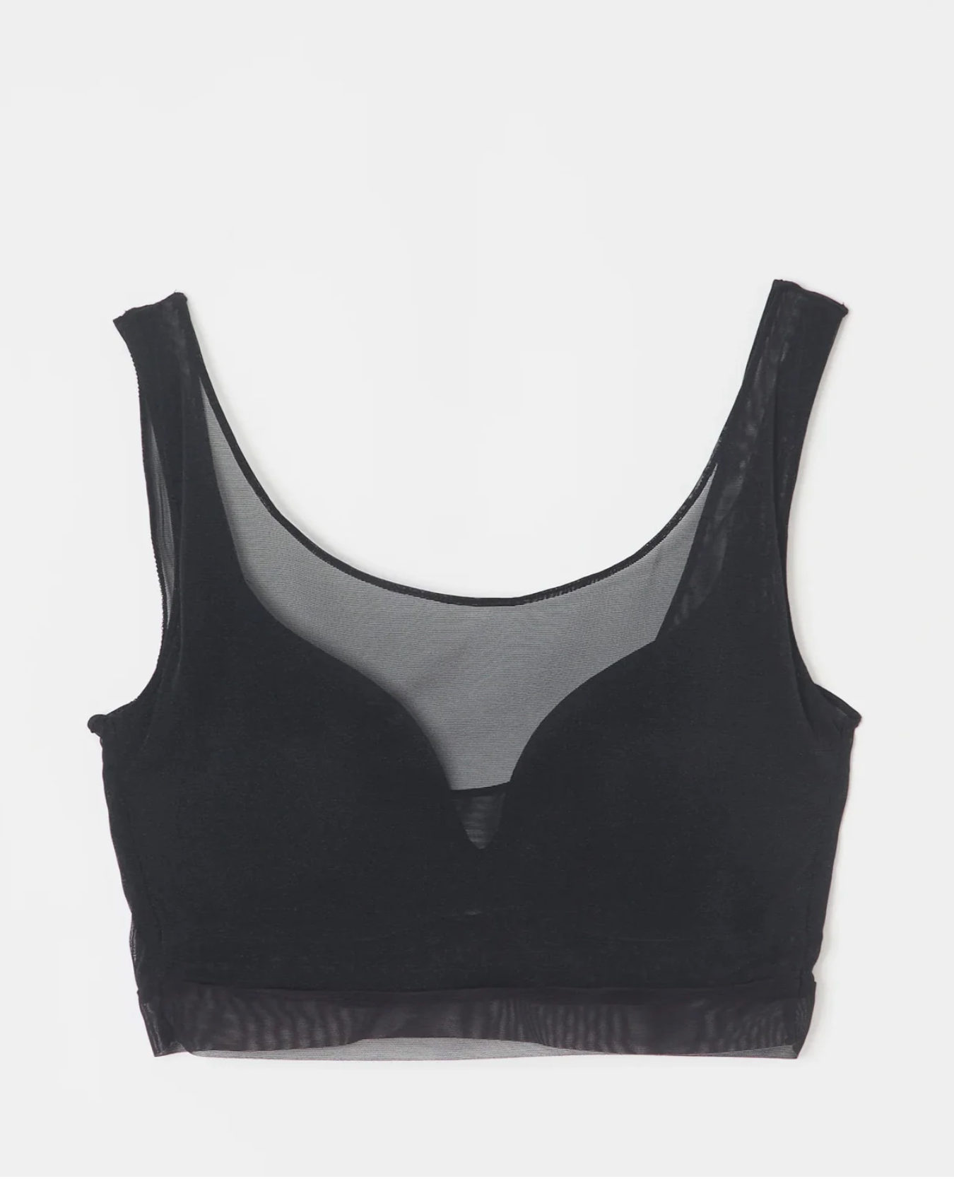 【NICENICE MOMENT】MESH BRA TANK - MESH BLACK