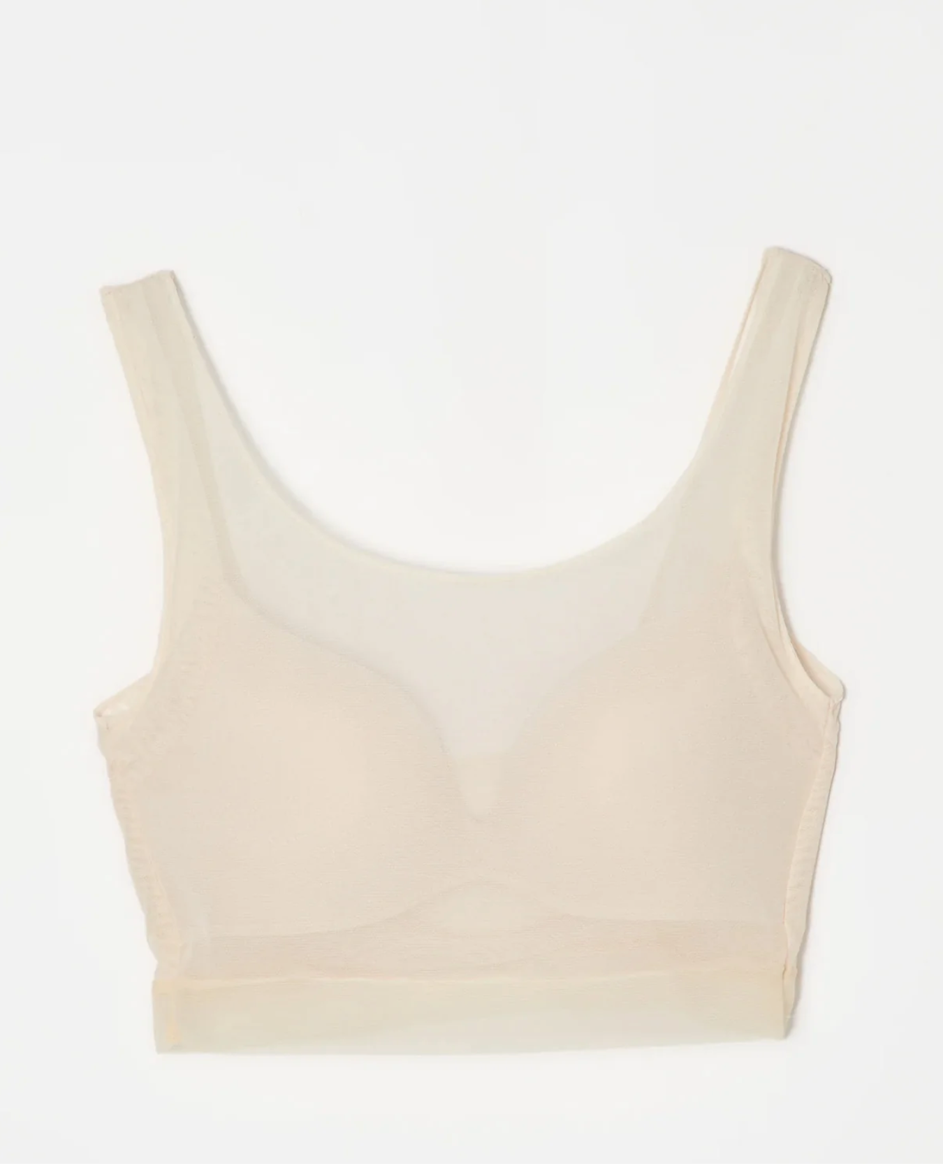 【NICENICE MOMENT】MESH BRA TANK - MESH BEIGE