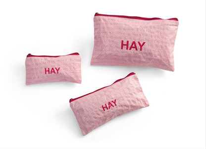 【HAY】CANDY MONO WASH BAG-FLAT SET OF 3