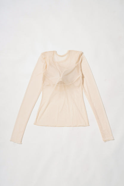 【NICENICE MOMENT】 MESH LS SHELL-MESH BEIGE