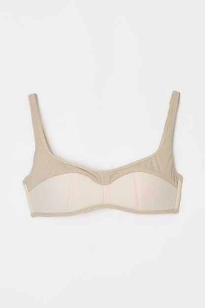 【NICENICE MOMENT】LOW CUT BRA-JERSEY SAND