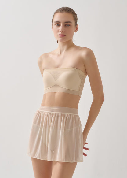 【NICENICE MOMENT】 MESH TUBE TOP-MESH BEIGE
