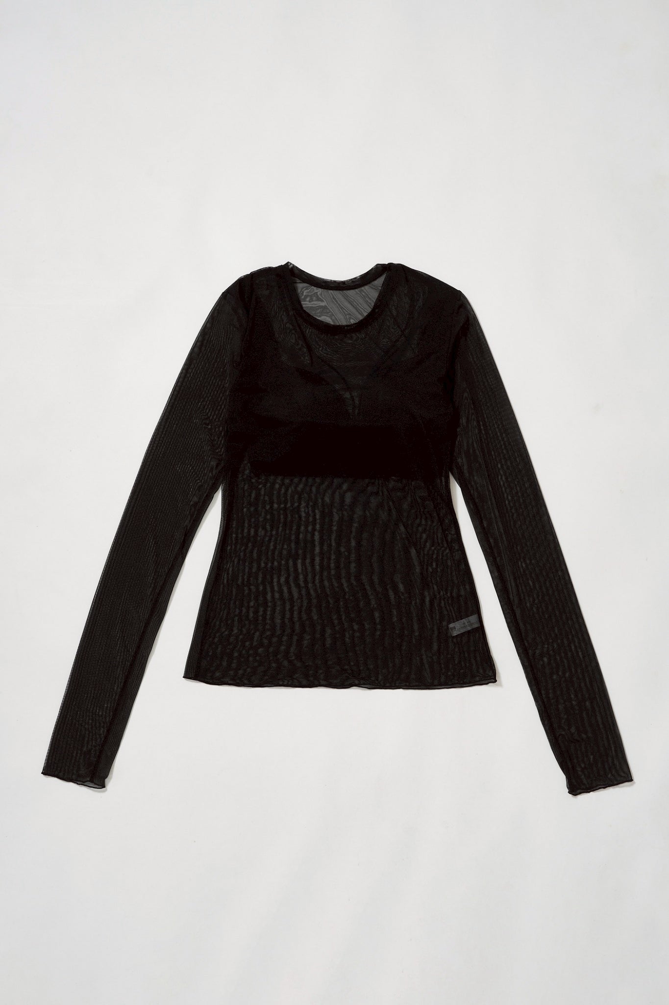 【NICENICE MOMENT】 MESH LS SHELL-MESH BLACK