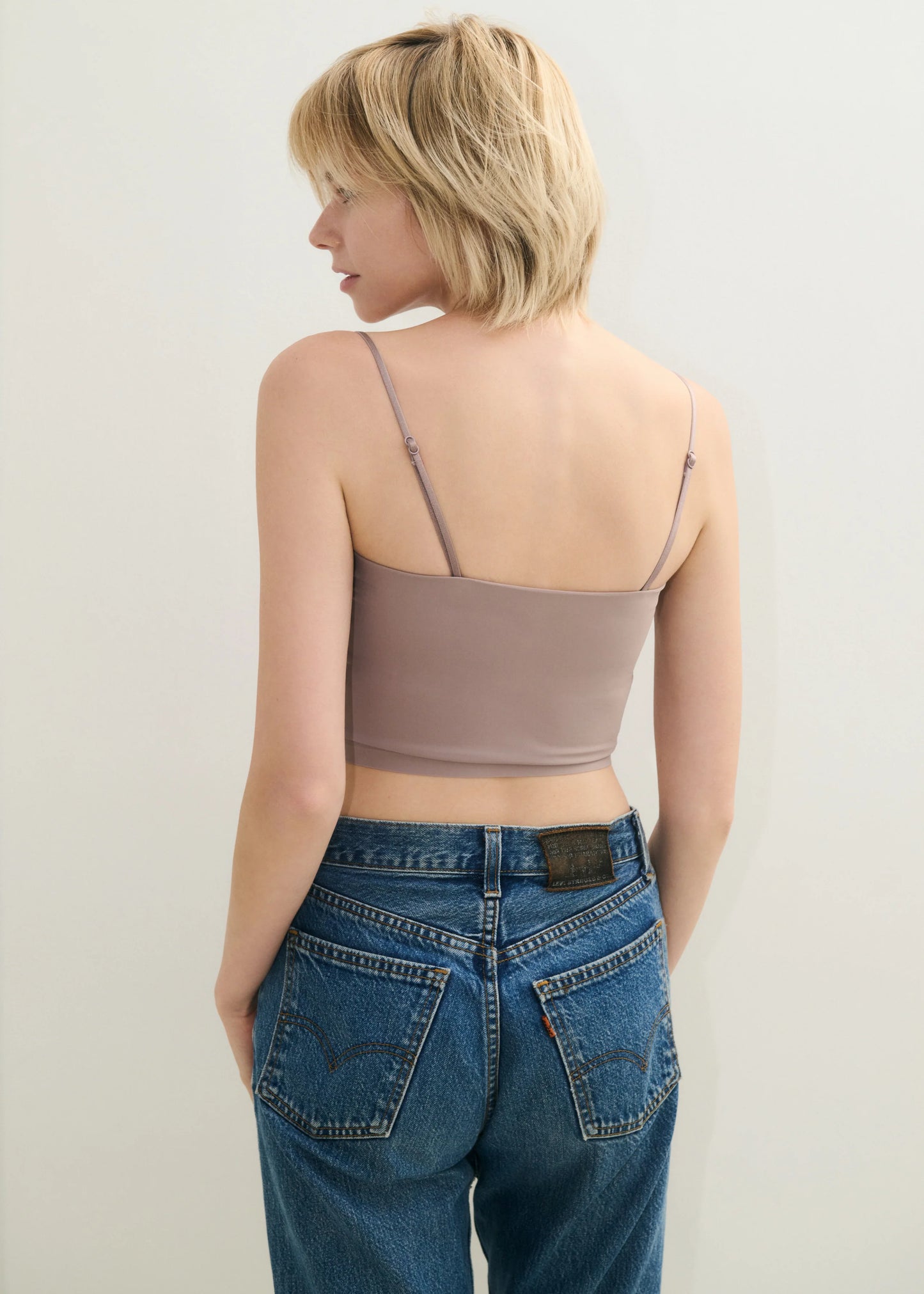【NICENICE MOMENT】DETACHABLE STRAP TUBE - JERSEY CHOCOLATE