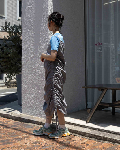 【BASERANGE】PICTORIAL STRAP DRESS