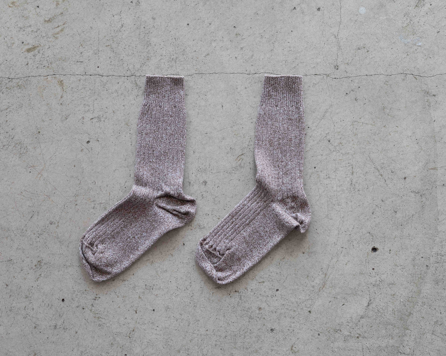 【BASERANGE】RIB OVERANKLE SOCKS