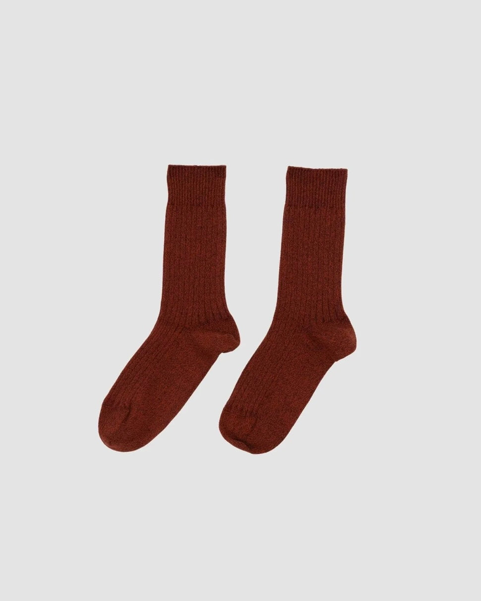 【BASERANGE】RIB OVERANKLE SOCKS