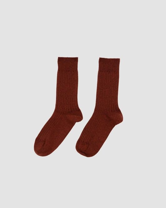 【BASERANGE】RIB OVERANKLE SOCKS