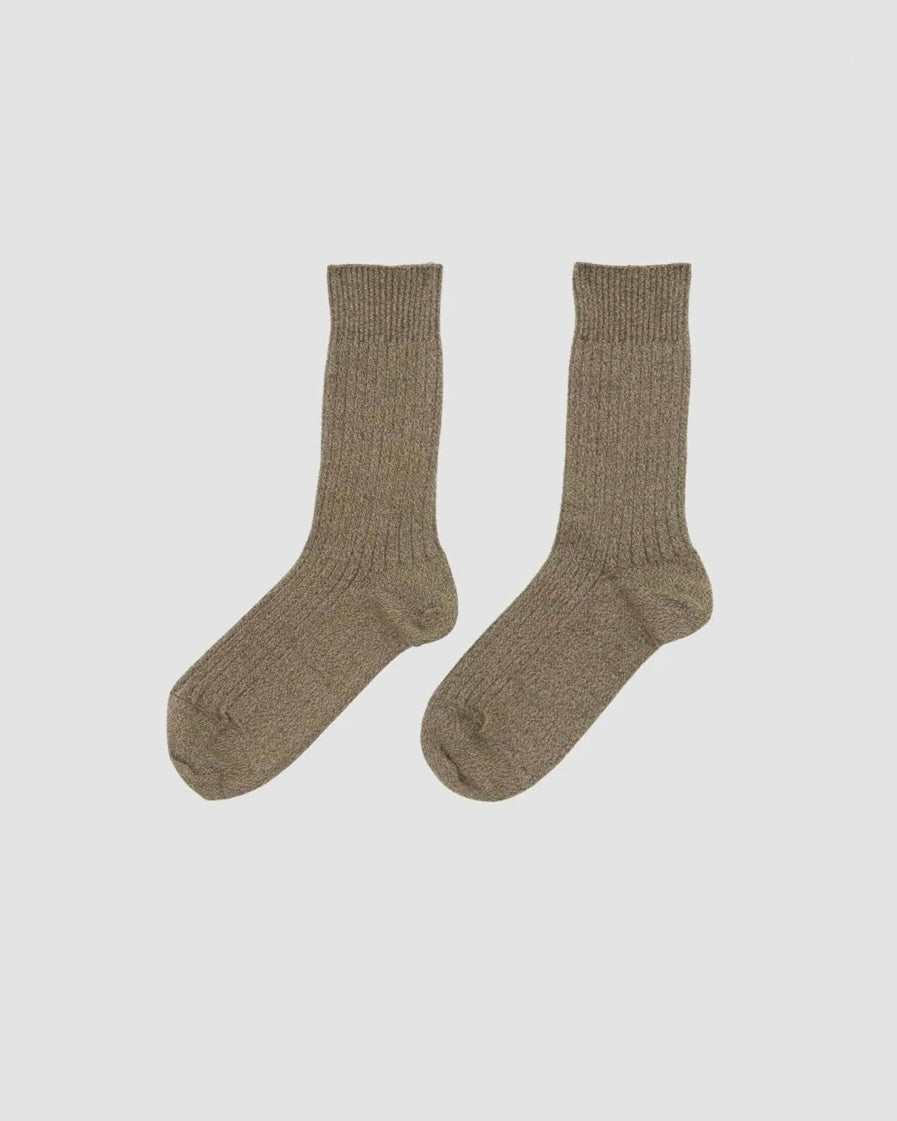 【BASERANGE】RIB OVERANKLE SOCKS