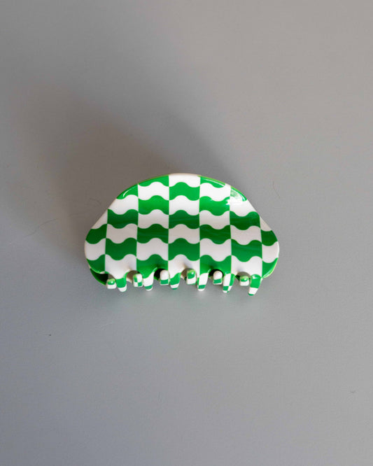 【AURA】Une Checker Clip / Green