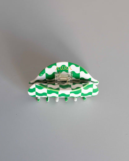 【AURA】Une Checker Clip / Green
