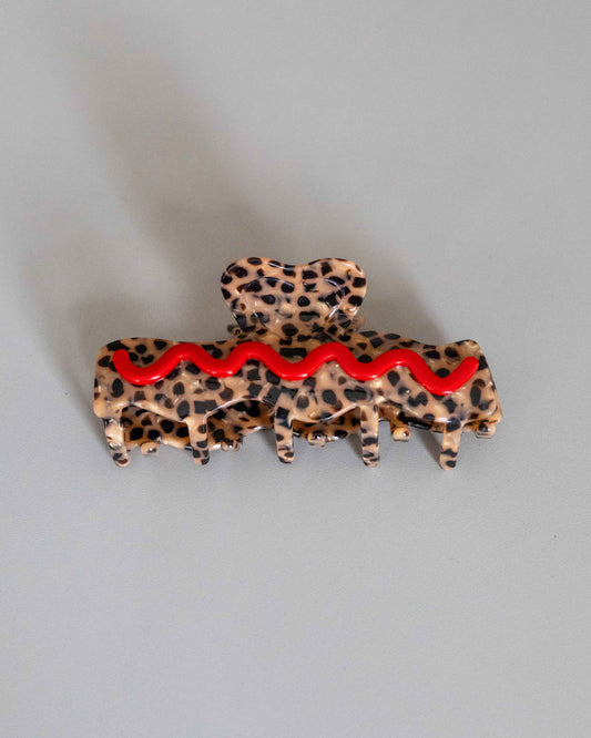 【AURA】Herart Wave Clip  / Leopard