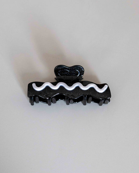 【AURA】Heart Wave Clip / Black