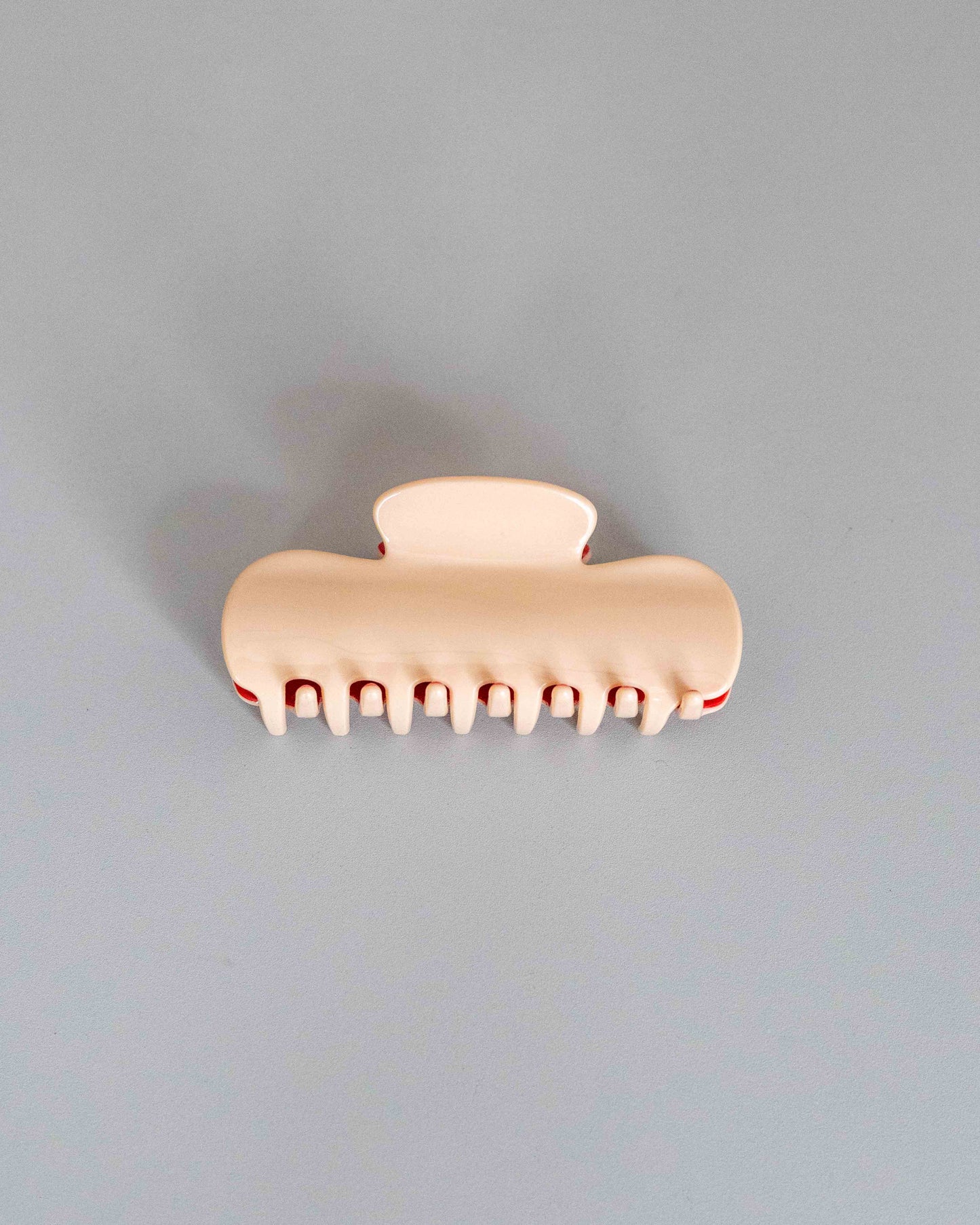 【AURA】Puffy Clip / Beige Red