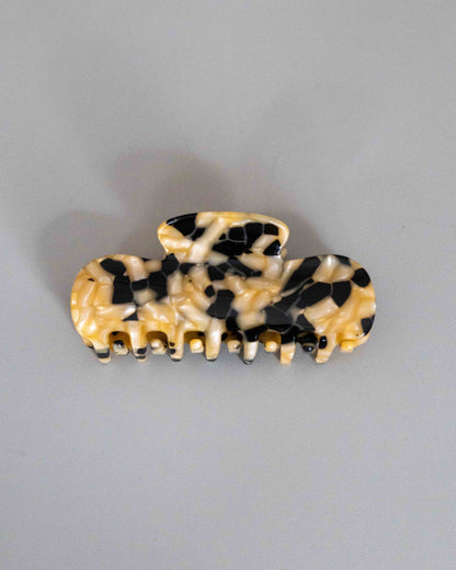 【AURA】Puffy Clip / Beige Black