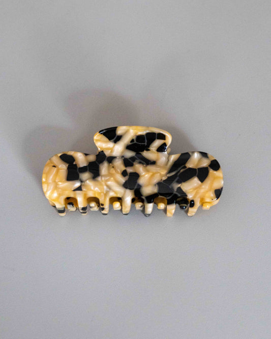 【AURA】Puffy Clip / Beige Black