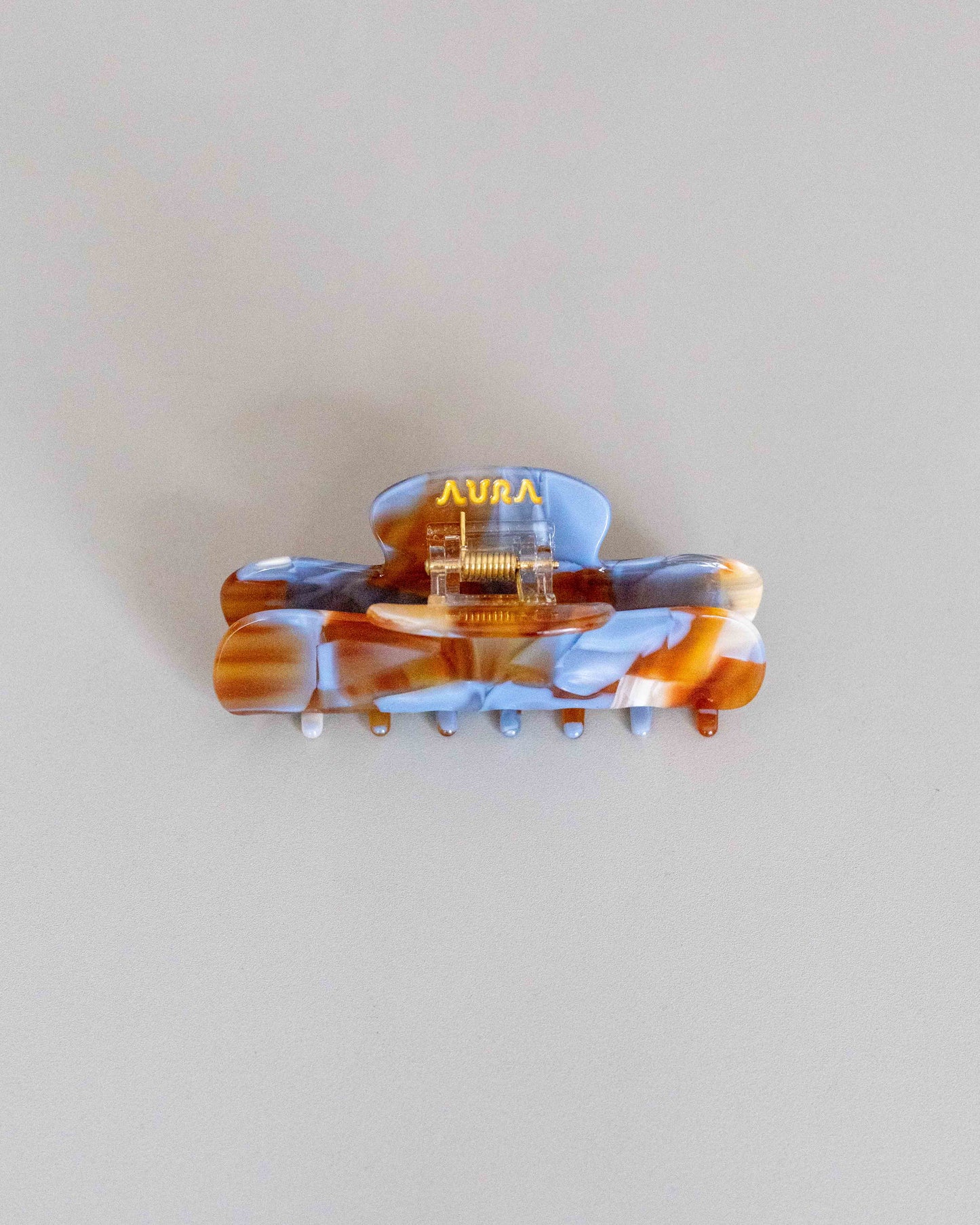 【AURA】Puffy Clip / Brown Mizuiro