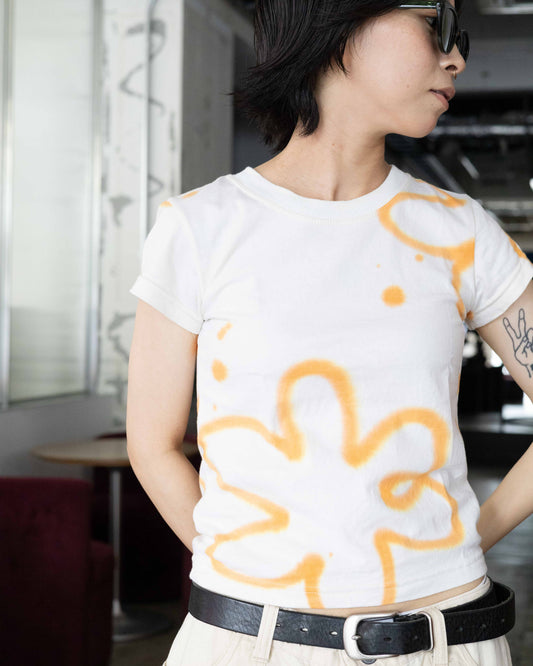 【SUKUHOME】BABY TEE - ORANGE POPPY