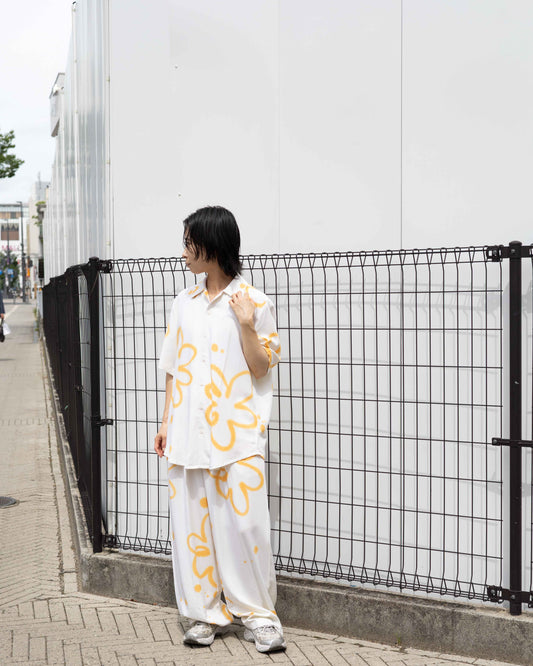 【SUKUHOME】SUMMER NIGHT PYJAMAS - Orange Poppy