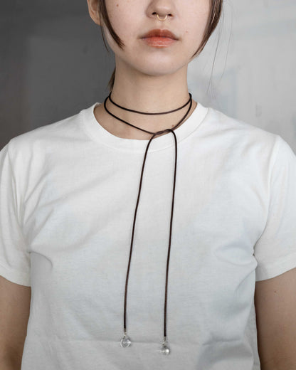 【Sisi joia】Long Tac Tac necklace-Brown